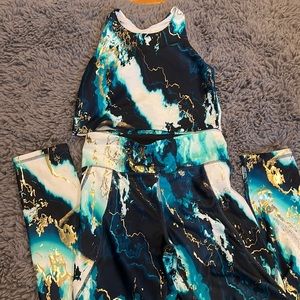 Old Navy PowerSoft Longline Sports Bra & High-Waisted Leggings for Girls